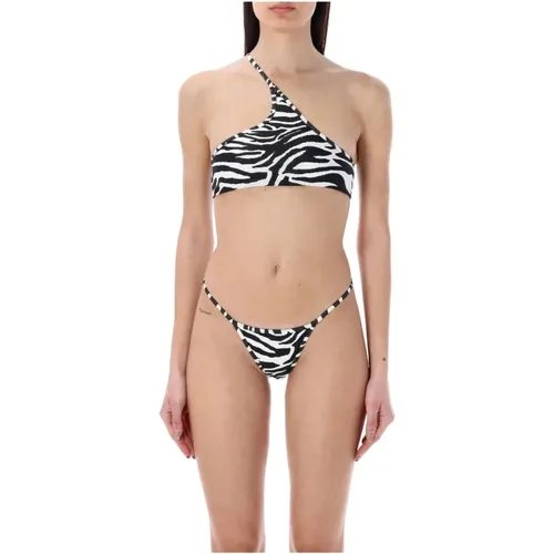 Zebra Print Bikini Ss23 , Damen, Größe: S - The Attico - Modalova