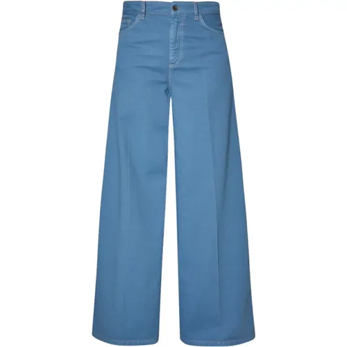 Cotton Pants with Style Wf4323 , female, Sizes: W27, W28, W26, W29, W30 - Liu Jo - Modalova