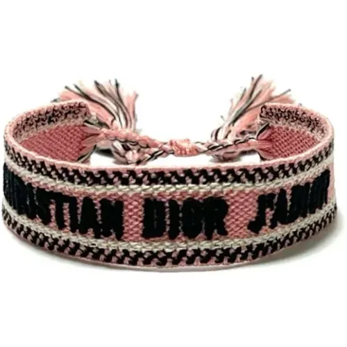 Pre-owned Canvas bracelets , female, Sizes: ONE SIZE - Dior Vintage - Modalova