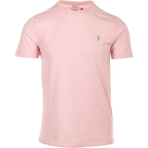 Rosa T-Shirts und Polos , Herren, Größe: L - Ralph Lauren - Modalova