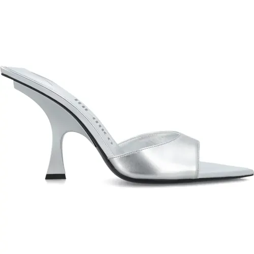Silver Closed Toe Womens Shoes , female, Sizes: 5 UK, 4 1/2 UK, 4 UK, 3 UK - The Attico - Modalova