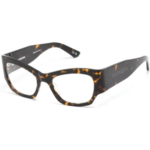 Braun/Havanna Optische Brille, vielseitiger Stil,Glasses,Klassische Schwarze Optische Brille,Stilvolle Brille Bb0333O Farbe 002 - Balenciaga - Modalova