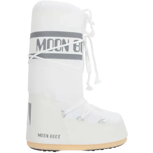High Snow Boot in Nylon with Logo Print , female, Sizes: 6 UK - moon boot - Modalova