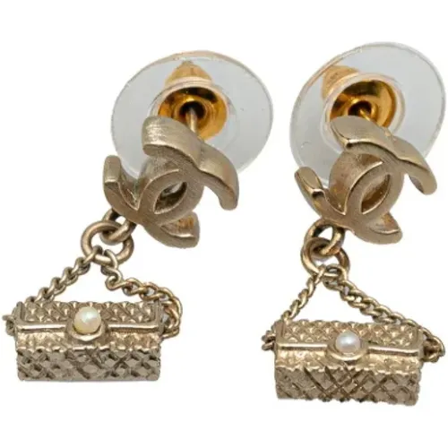 Pre-owned Fabric earrings , female, Sizes: ONE SIZE - Chanel Vintage - Modalova