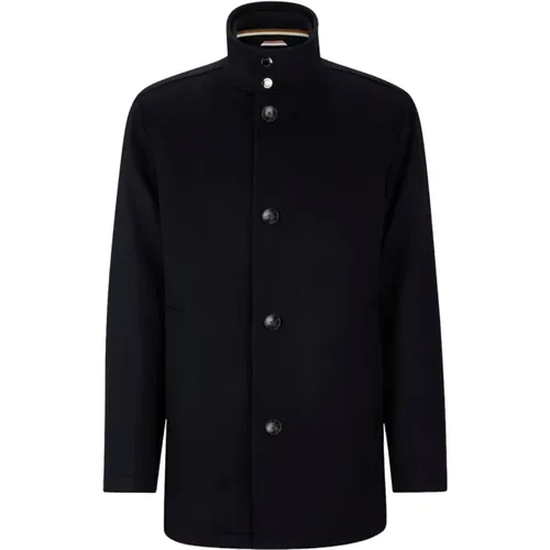 Relaxed Fit Wool and Cashmere Coat , male, Sizes: 5XL, 7XL, M, 3XL - Hugo Boss - Modalova