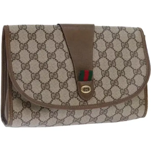 Pre-owned Leather clutches , female, Sizes: ONE SIZE - Gucci Vintage - Modalova