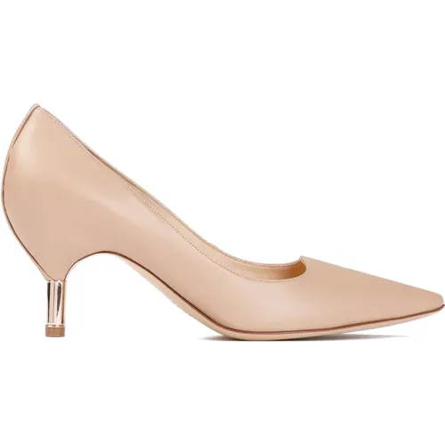 Dark Camel Leather Pointed Toe Pump , female, Sizes: 7 UK, 3 UK - Gabriela Hearst - Modalova