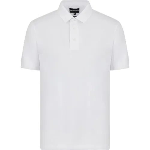 Weiße T-Shirts und Polos von Armani , Herren, Größe: L - Emporio Armani - Modalova