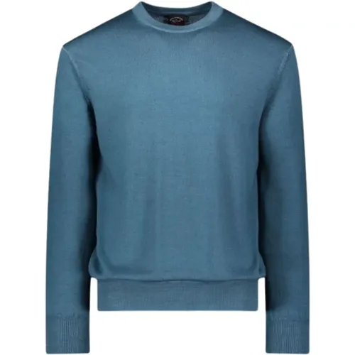 Merino Wool Crewneck Sweater Men , male, Sizes: S - PAUL & SHARK - Modalova