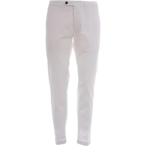 Regular Fit Cotton Pants , male, Sizes: W31 - Siviglia - Modalova