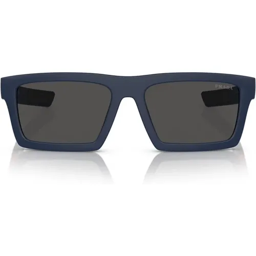 Sporty Sunglasses with Mirrored Lenses , unisex, Sizes: 55 MM - Prada - Modalova