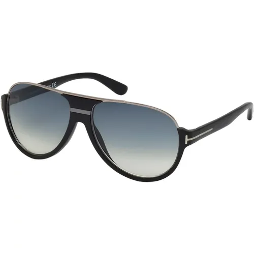 Matte /Blue Shaded Sunglasses , male, Sizes: 59 MM - Tom Ford - Modalova
