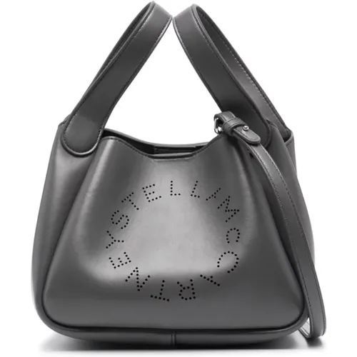 Grey Faux Leather Shoulder Bag , female, Sizes: ONE SIZE - Stella Mccartney - Modalova