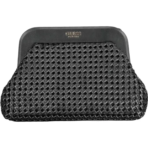 Schwarze Handtasche mit Verstellbarem Riemen und Abnehmbarer Schulter, Innentasche, Kontrastdetails, Magnetverschluss - Guess - Modalova