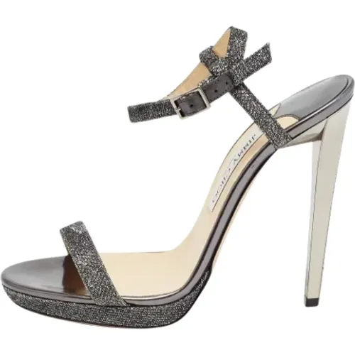 Pre-owned Fabric sandals , female, Sizes: 7 1/2 UK - Jimmy Choo Pre-owned - Modalova