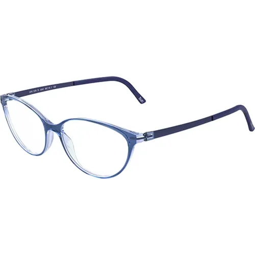 Blaue Akzent Brillenfassungen - Silhouette - Modalova