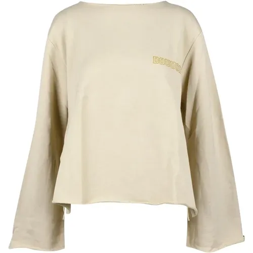 Sand Sweatshirt für Frauen , Damen, Größe: L - Douuod Woman - Modalova