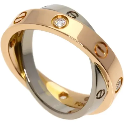 Pre-owned Rose Gold rings , female, Sizes: ONE SIZE - Cartier Vintage - Modalova