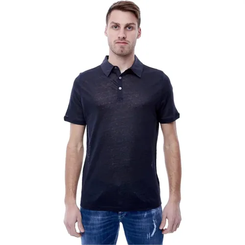 Men`s Polo Shirt , male, Sizes: L - Alpha Studio - Modalova