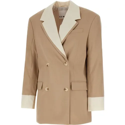 Wool Blazer Double-Breasted Jacket , female, Sizes: S - Remain Birger Christensen - Modalova