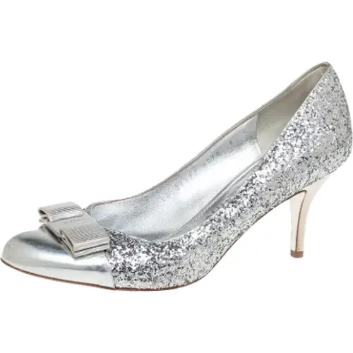 Pre-owned Fabric heels , female, Sizes: 5 1/2 UK - Salvatore Ferragamo Pre-owned - Modalova