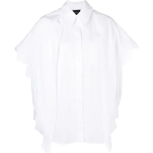 Embroidered Pointed Collar Shirt , female, Sizes: XS - Simone Rocha - Modalova