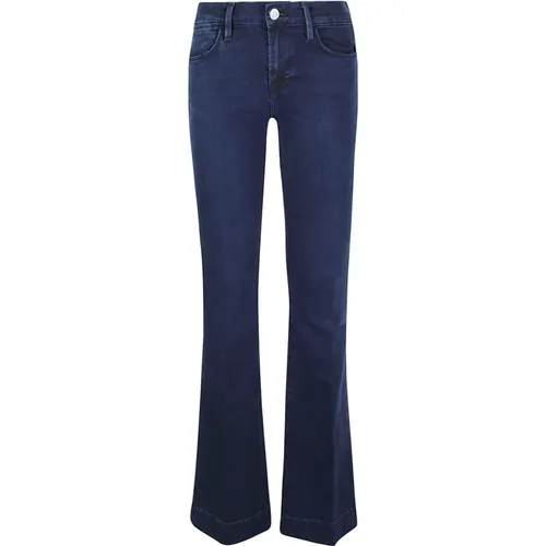 Flared High Waist Denim Jeans , female, Sizes: W26, W25 - Frame - Modalova