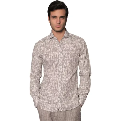 Printed Shirt , male, Sizes: L, 2XL - Barba - Modalova