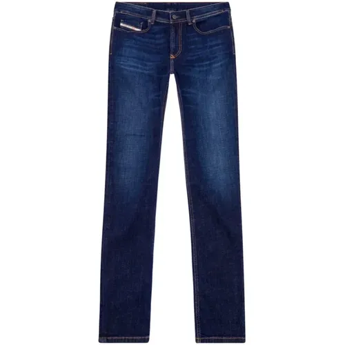 Blaue Skinny Jeans Baumwolle Elasthan , Herren, Größe: W30 L32 - Diesel - Modalova