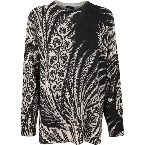 Roundneck Oversize Lavinia Sweater , female, Sizes: S, M - ETRO - Modalova