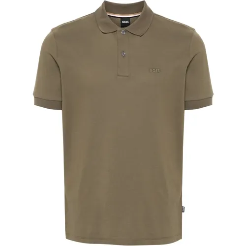 Pallas' polo shirt with cotton , male, Sizes: 2XL, L, XL, 3XL, M - Hugo Boss - Modalova