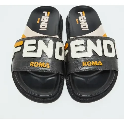 Pre-owned Leather sandals , female, Sizes: 3 1/2 UK - Fendi Vintage - Modalova