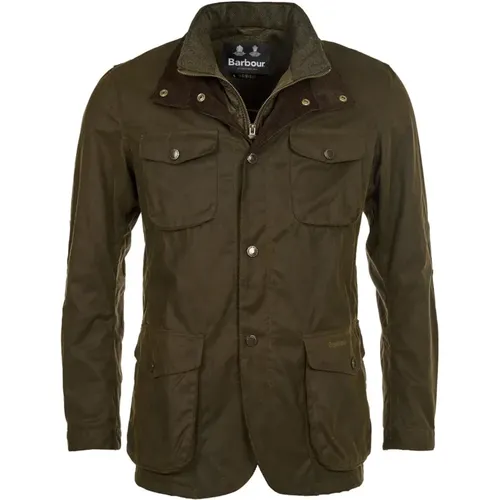 Smart and Elegant Ogston Waxed Cotton Jacket , male, Sizes: S, XL, M, 2XL - Barbour - Modalova
