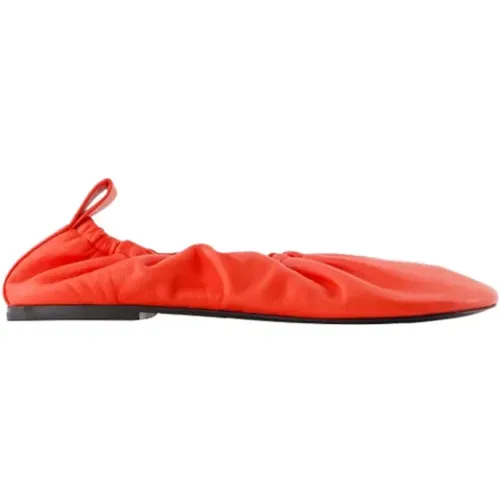 Leather flats , female, Sizes: 3 UK, 4 UK - Jil Sander - Modalova