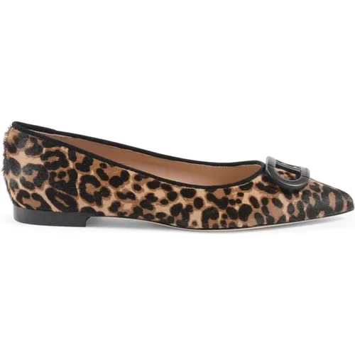 Animalier Tone-on-Tone Ballerina , Damen, Größe: 38 EU - Dee Ocleppo - Modalova