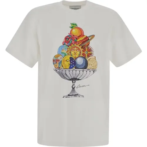 Celestial Pyramid T-Shirt , male, Sizes: 2XL - Casablanca - Modalova