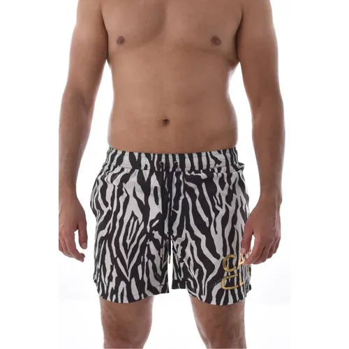 Tiermuster Badehose , Herren, Größe: L - Cavalli Class - Modalova