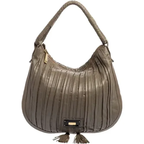 Pre-owned Leather handbags , female, Sizes: ONE SIZE - Armani Pre-owned - Modalova