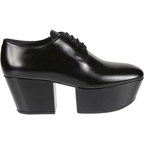 Leather Platform Loafers , female, Sizes: 4 1/2 UK, 2 1/2 UK - Prada - Modalova