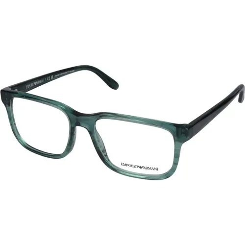 Stylish Eyeglasses 0Ea3218 , male, Sizes: 55 MM - Emporio Armani - Modalova