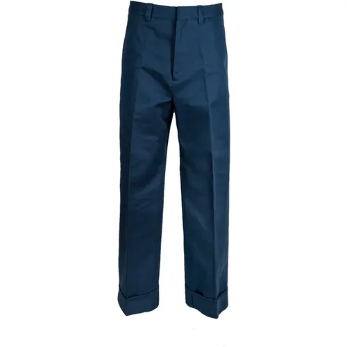 Blaue Relaxte Tailor Hose , Herren, Größe: 4XS - Kenzo - Modalova