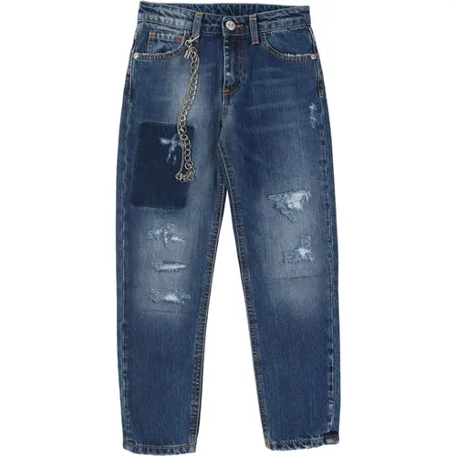 Jeans mit dekorativer Kette - John Richmond - Modalova