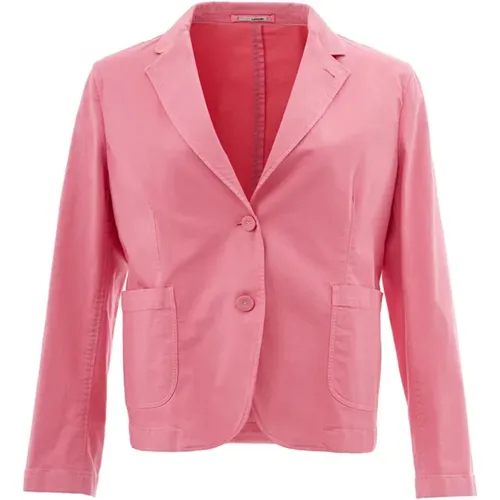 Rosa Zwei Knopf Jacke, Nagelneu , Damen, Größe: M - Lardini - Modalova