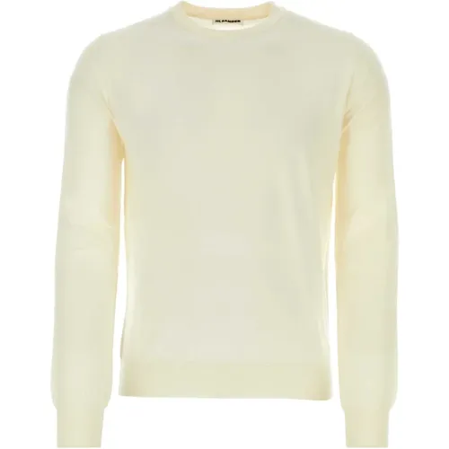 Ivory Wool Sweater , Herren, Größe: XL - Jil Sander - Modalova