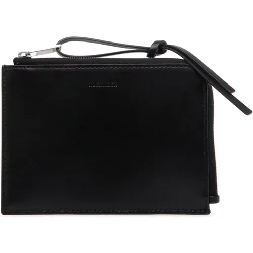 Leather Wallet - Modern Minimalist Style , male, Sizes: ONE SIZE - Jil Sander - Modalova
