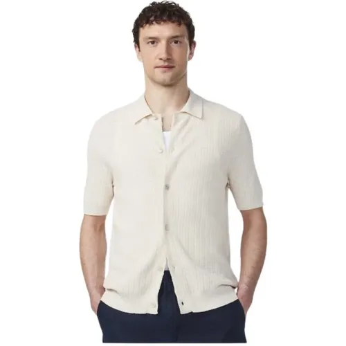 Short-sleeved buttoned polo shirt , male, Sizes: L, XL, M - Nn07 - Modalova
