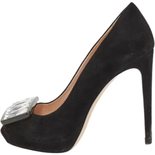Pre-owned Suede heels , female, Sizes: 2 1/2 UK - Miu Miu Pre-owned - Modalova