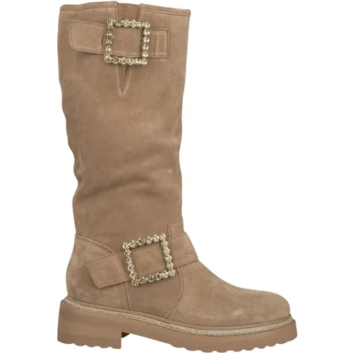 Boot with buckles , female, Sizes: 7 UK, 3 UK, 6 UK, 4 UK, 8 UK, 5 UK - Alma en Pena - Modalova