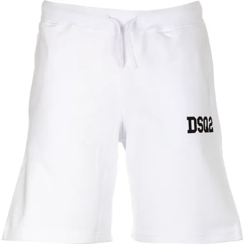 Weiße Sommer-Shorts für Jungen - Dsquared2 - Modalova