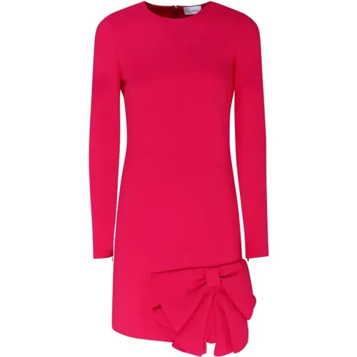 Fuchsia Dresses by R.e.d. Valentino , female, Sizes: 2XS - RED Valentino - Modalova